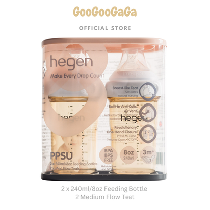 HEGEN PCTO™240ml/8oz Feeding Bottle PPSU (Baby Milk Bottle)| Baby Feeding