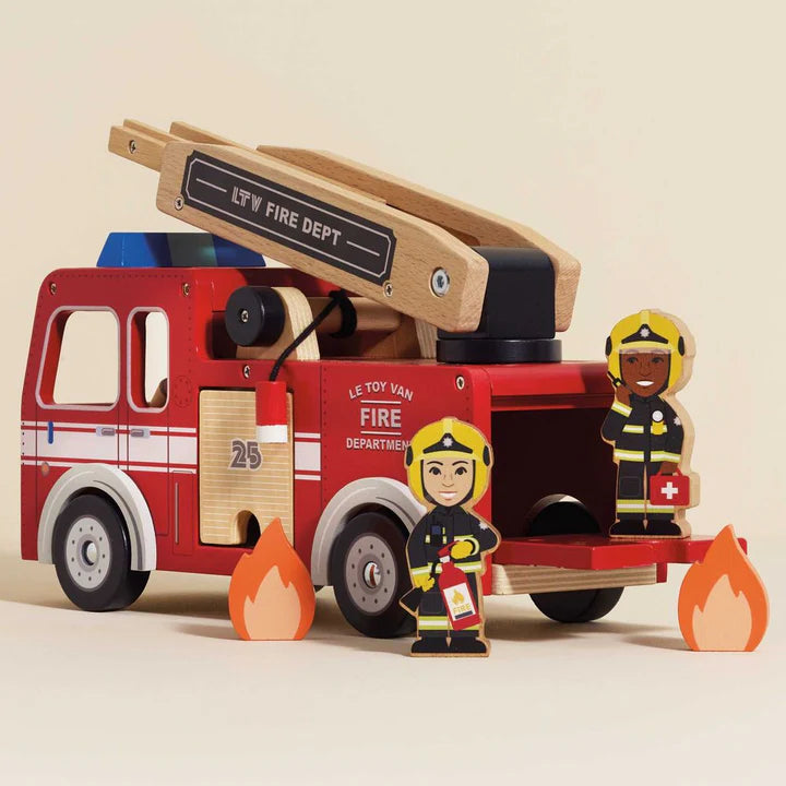 [Pre-Order] Le Toy Van Wooden Fire Engine | Wooden Toy
