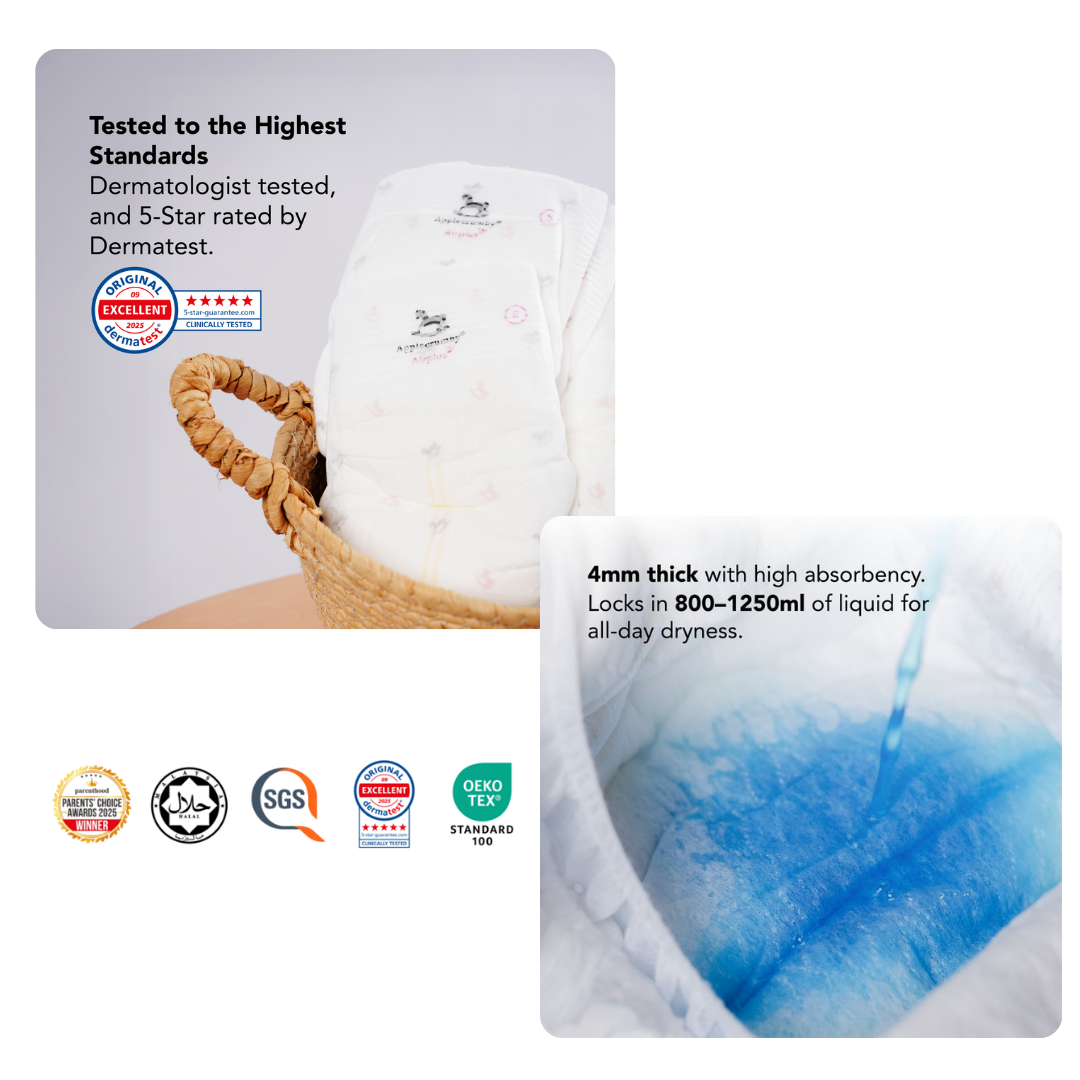 AppleCrumby AirPlus Mega Baby Diapers - Pull Up Pants | Diapering