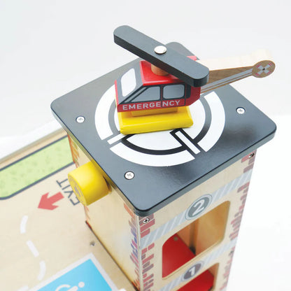 [Pre-Order]Le Toy Van Fire & Rescue Wooden Garage | Wooden Toy
