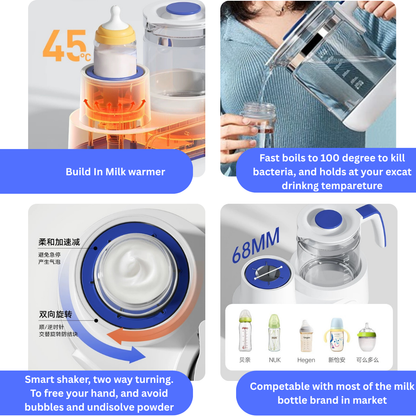 BEARDODO 3-in-1 Baby Kettle, Milk Warmer & Milk Shaker | Baby Feeding Gear