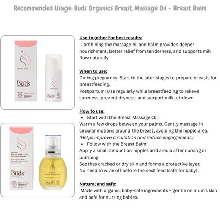 BUDS ORGANIC Nursing Salve 15ml (nipple cream) | Breastfeeding Moms