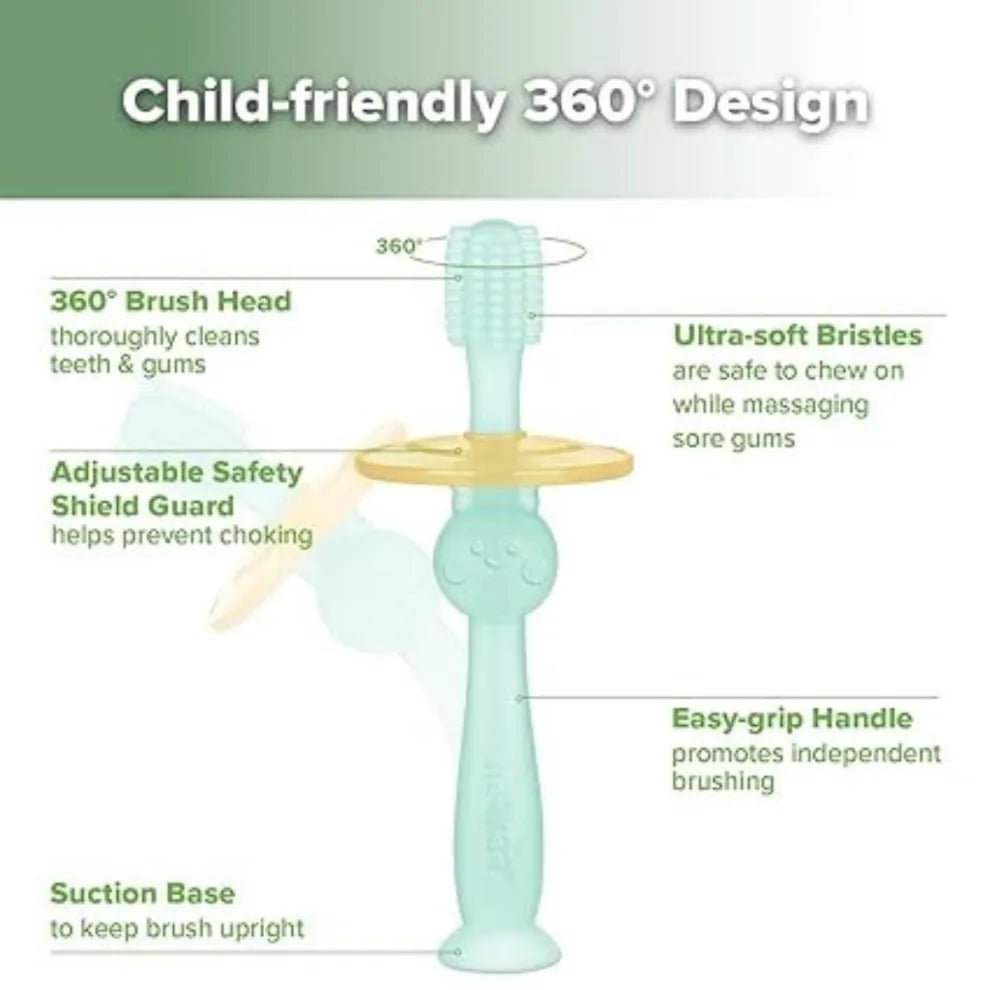 Haakaa 360° Silicone Toothbrush (6 months+) | Baby Skincare