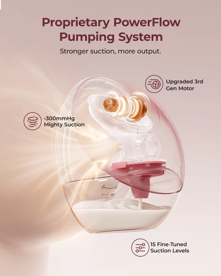 MOMCOZY M9 Mobile Flow™ Hands-Free Breast Pump | Breastfeeding