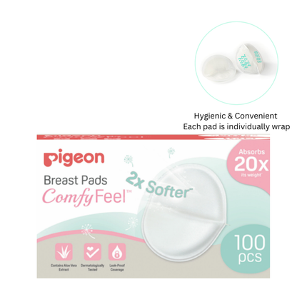 PIGEON ComfyFeel Breast Pad 100pcs | Breastfeeding