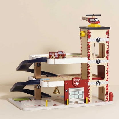 [Pre-Order]Le Toy Van Fire & Rescue Wooden Garage | Wooden Toy