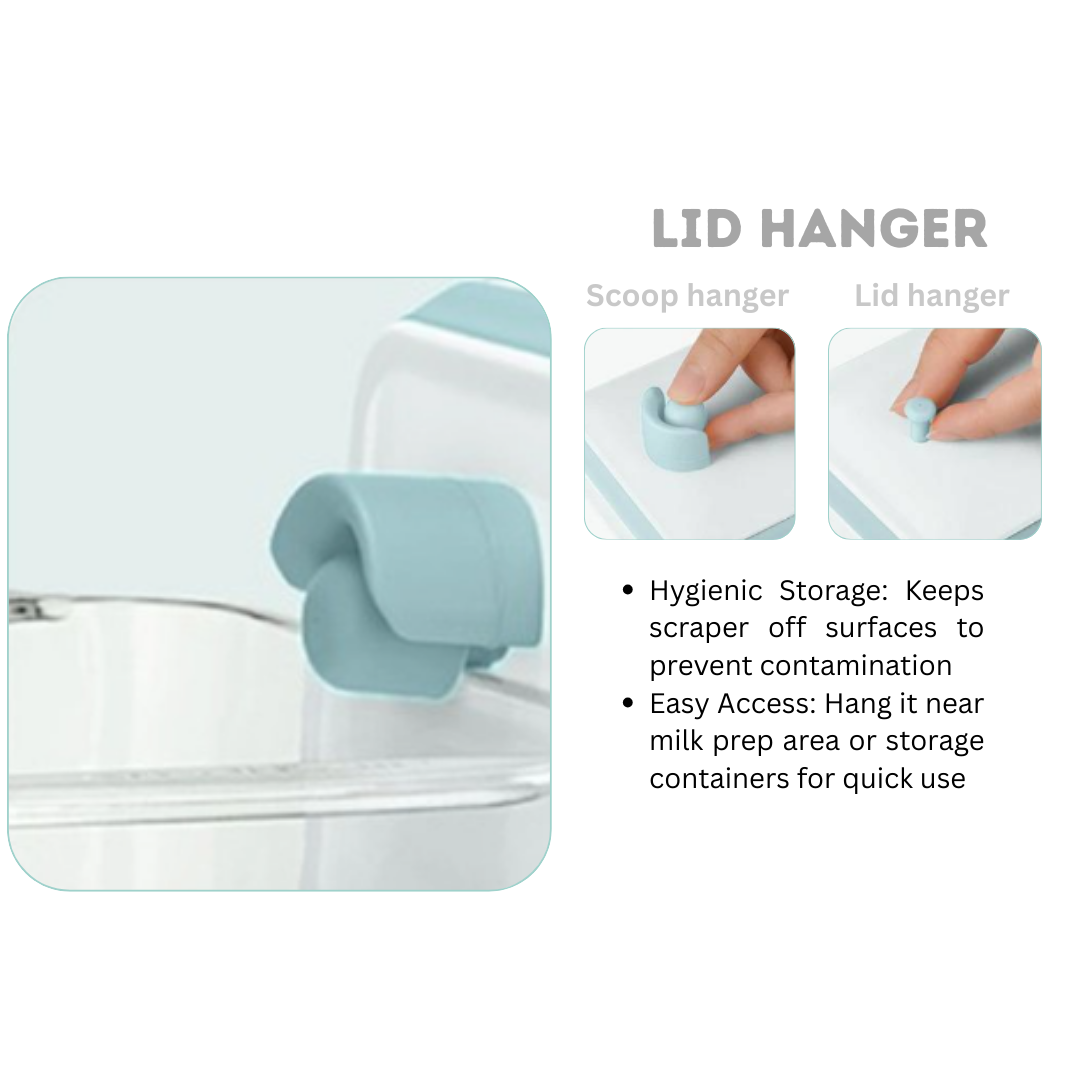 ANKOU Air Tight Milk Powder Container with Scraper - Rectangle | Feeding Essentials