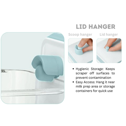 ANKOU Air Tight Milk Powder Container with Scraper - Rectangle | Feeding Essentials