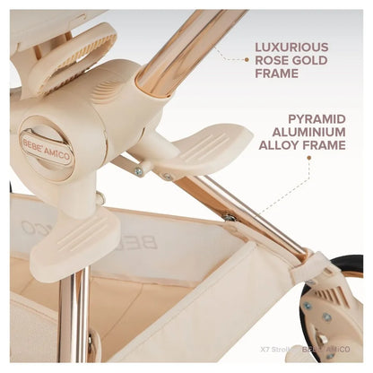 [PRE-ORDER] BEBE' AMICO X7 Stroller  | Nursery & Baby Gear