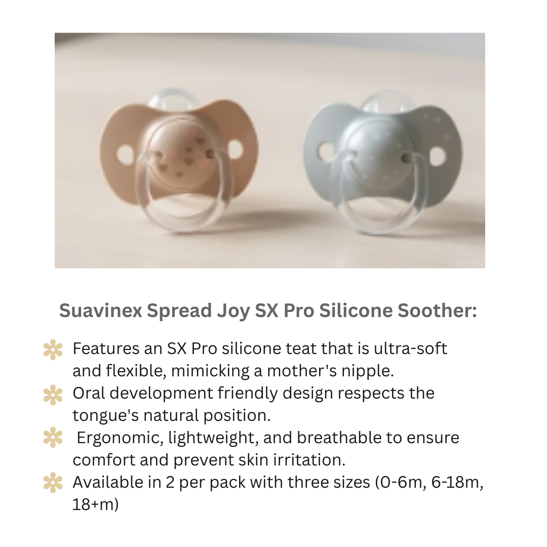 SUAVINEX Spread Joy SX Pro Silicone Soother (6-18 months)  | Baby Feeding Essential