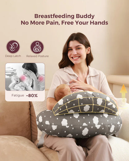 MOMCOZY Adjustable Nursing Pillow (Mummy Must Have) | Feeding Essential