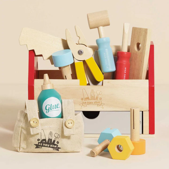 [Pre-Order]Le Toy Van Wooden Tool Box & Tools | Wooden Toy