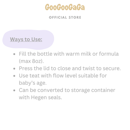 HEGEN PCTO™240ml/8oz Feeding Bottle PPSU (Baby Milk Bottle)| Baby Feeding