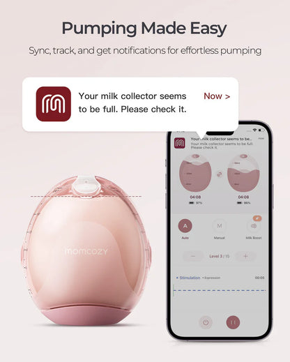 MOMCOZY Air 1 Ultra-slim Breast Pump (Portable BreastPump) | Breastfeeding