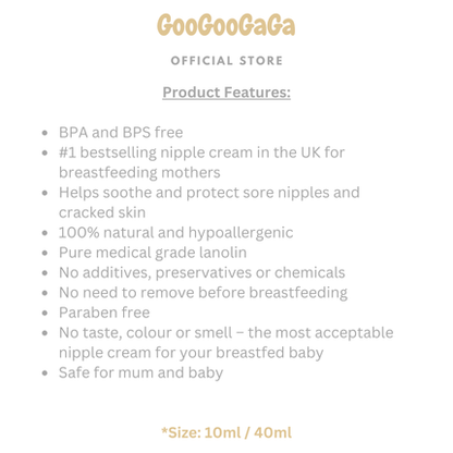 LANSINOH HPA Lanolin Nipple Cream (10ml/40ml) | Breastfeeding