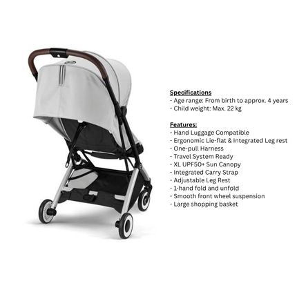 [PRE-ORDER] CYBEX Gold Orfeo Stroller (Compact Stroller)  | Nursery & Baby Gear