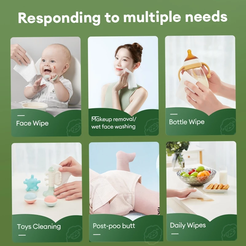 DEEYEO Disposable Facial Cotton Tissue/ Dry Wipes | Personal Care