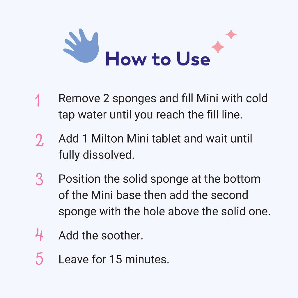MILTON Mini Sterilizing Tablets - 50s | Cleaning & Sanitiser