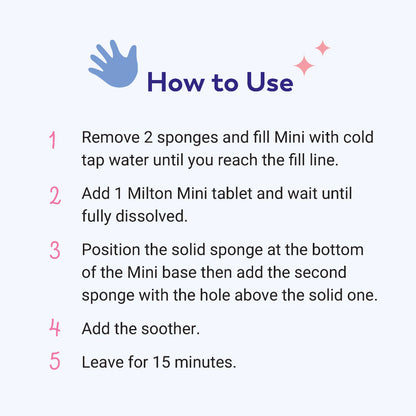 MILTON Mini Sterilizing Tablets - 50s | Cleaning & Sanitiser