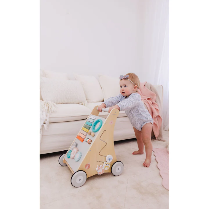 (PRE-ORDER) Bubble Wooden Activity Play Walker  | Play & Activity Essentials