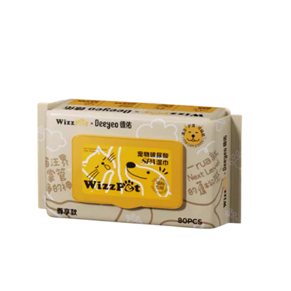 Deeyeo x Wizzpet Pets SPA Hyaluronic Acid Wipes Wet Tissue (80 Sheets) | Pet Care