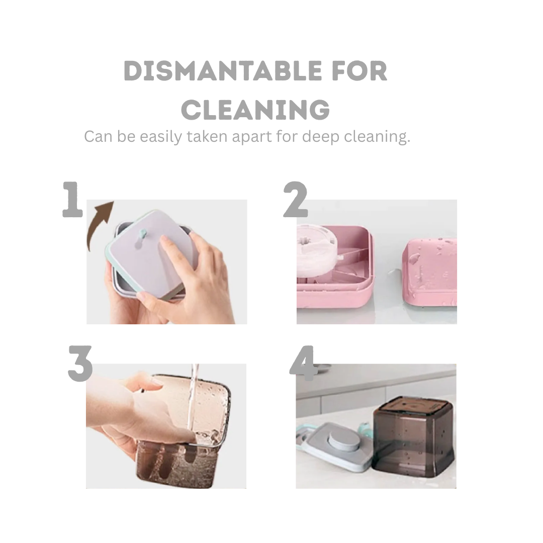 ANKOU Air Tight Milk Powder Container with Scraper - Rectangle | Feeding Essentials