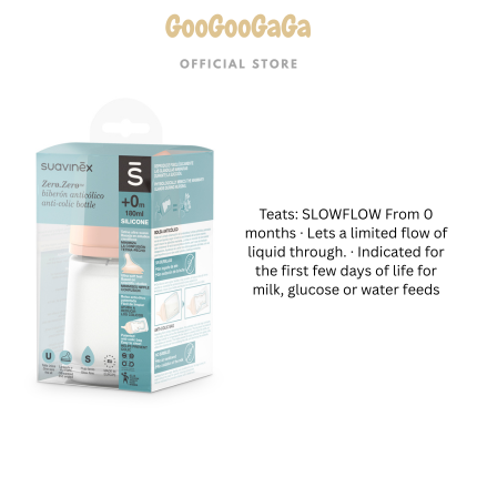 SUAVINEX Zero Zero Anti Colic Bottle 180ml [Slow Flow 0M+] | Baby Feeding