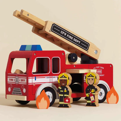 [Pre-Order] Le Toy Van Wooden Fire Engine | Wooden Toy