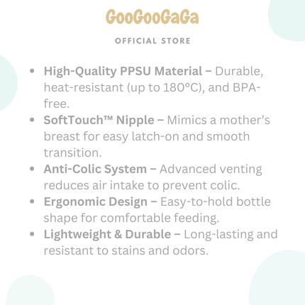 PIGEON Softouch BPP Nursing Bottle PPSU (160ml/240ml) | Baby Feeding