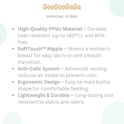 PIGEON Softouch BPP Nursing Bottle PPSU (160ml/240ml) | Baby Feeding