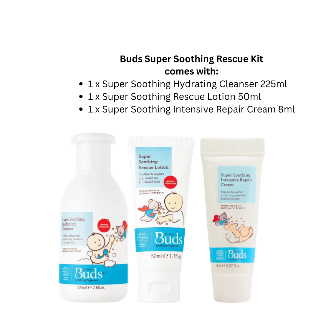 BUDS ORGANIC Super Soothing Rescue Kit | Baby Skincare
