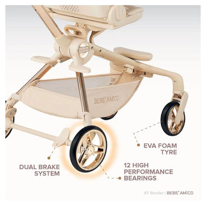 [PRE-ORDER] BEBE' AMICO X7 Stroller  | Nursery & Baby Gear
