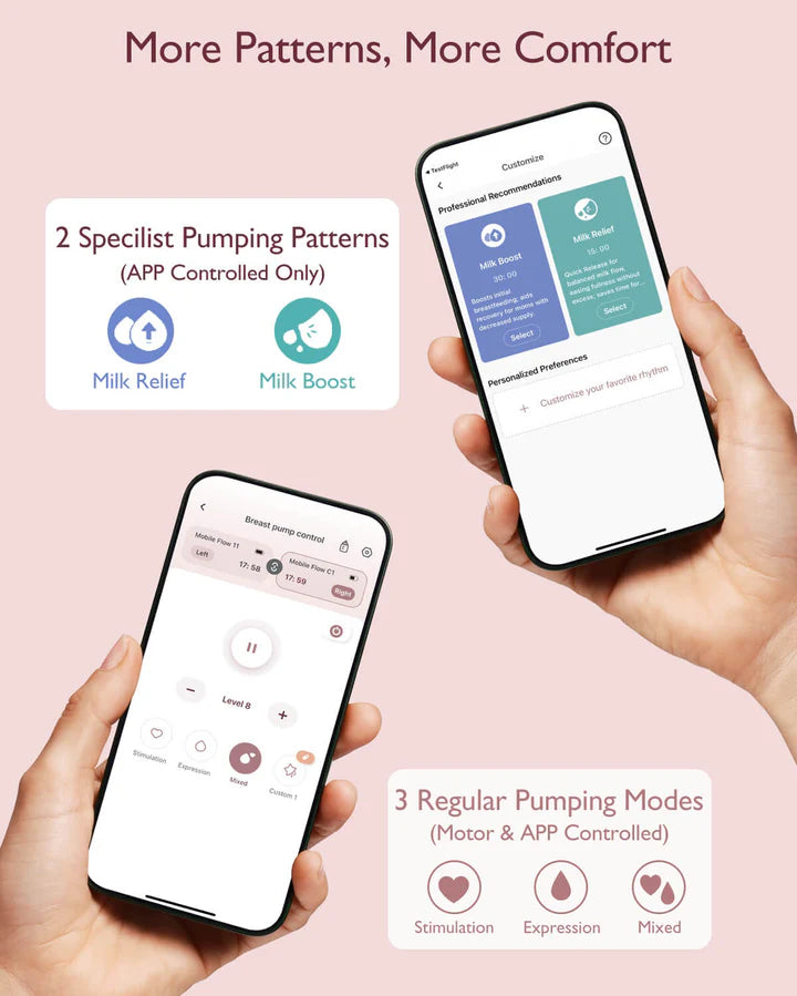 MOMCOZY M9 Mobile Flow™ Hands-Free Breast Pump | Breastfeeding