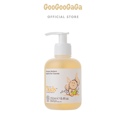 BUDS ORGANIC Precious Newborn Head to Toe Cleanser (Shower) | Baby Skincare