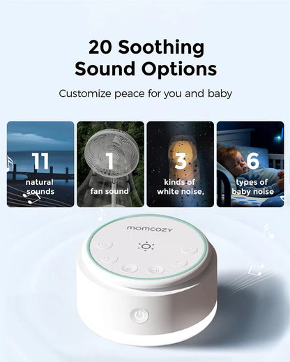 MOMCOZY Portable Baby Sound Machine | Baby Care Essential