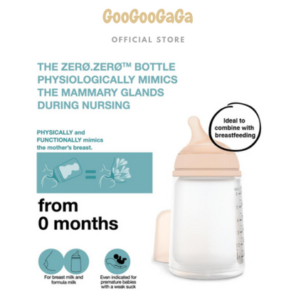 SUAVINEX Zero Zero New Born Starter Set (Milk Bottle + Soother) | Baby Feeding