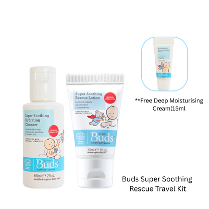 BUDS ORGANIC Super Soothing Rescue Travel Kit | Baby Skincare