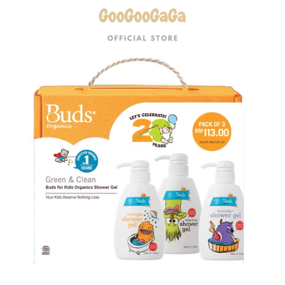 BUDS ORGANIC Buds For Kids Organic Shower Gel Set | Baby Skincare