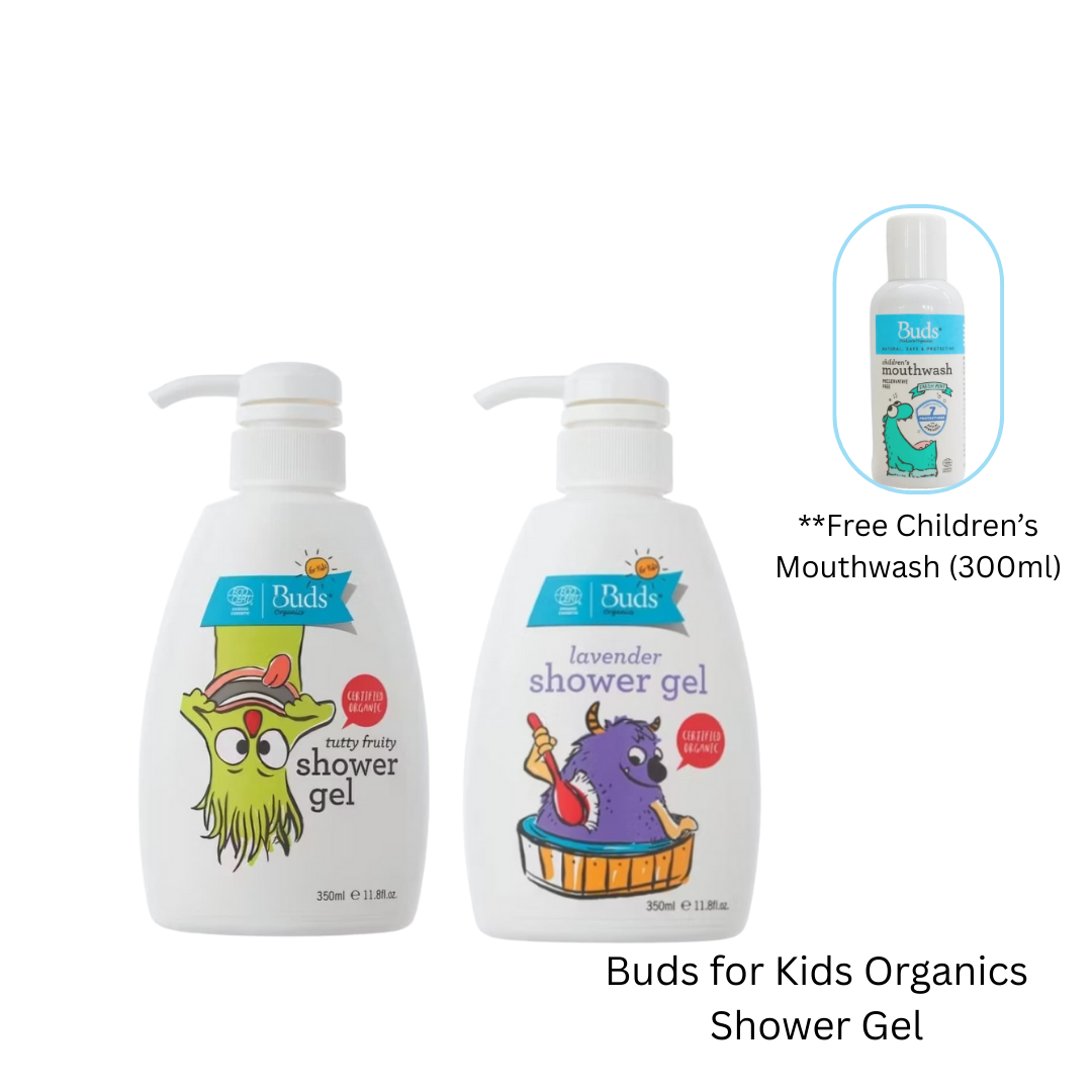 BUDS ORGANIC Buds For Kids Organic Shower Gel Dual Pack| Baby Skincare