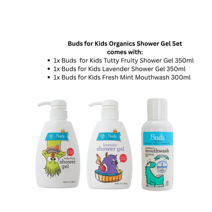 BUDS ORGANIC Buds For Kids Organic Shower Gel Dual Pack| Baby Skincare