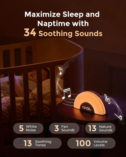 MOMCOZY DreamSync Tech™ Smart Baby Sound Machine| Baby Care Essential