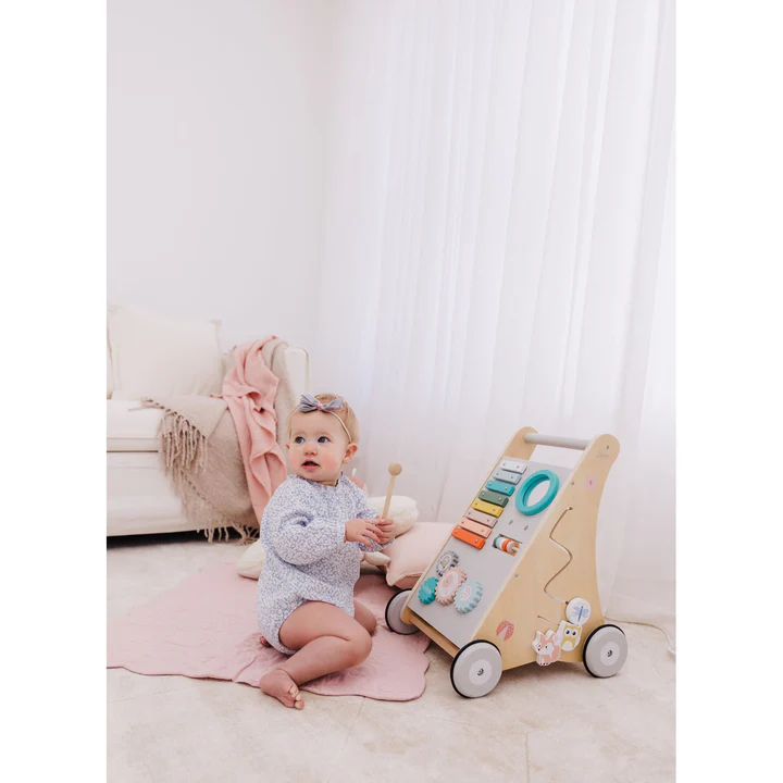 (PRE-ORDER) Bubble Wooden Activity Play Walker  | Play & Activity Essentials