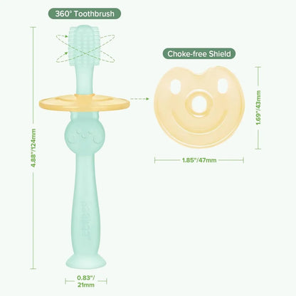 Haakaa 360° Silicone Toothbrush (6 months+) | Baby Skincare