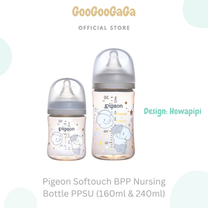 PIGEON Softouch BPP Nursing Bottle PPSU (160ml/240ml) | Baby Feeding