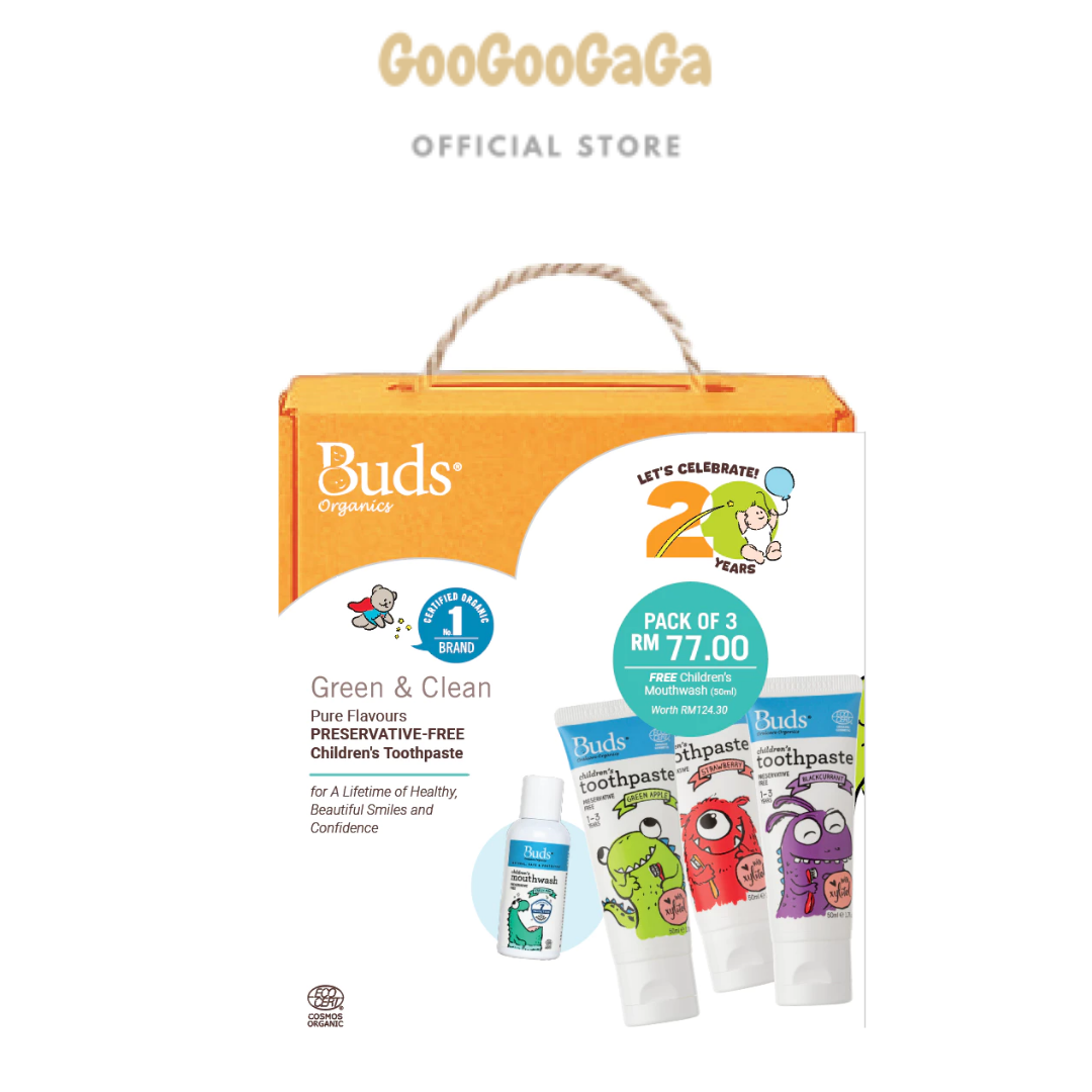 BUDS ORGANIC Buds Children's Toothpaste Xylitol  | Baby Skincare