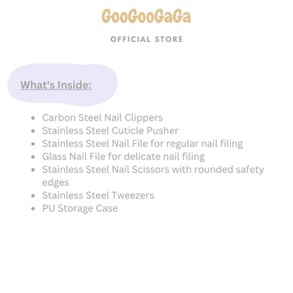 HAAKAA Pear-fect Manicure Kit (Nail Clipper) | Cleaning & Sanitiser