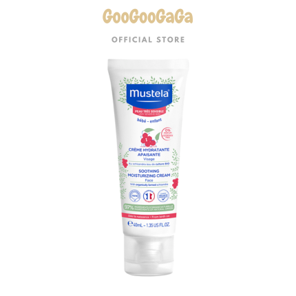 MUSTELA Soothing Moisturizing Cream Face For Very Sensitive Skin 40ml | Baby Skincare