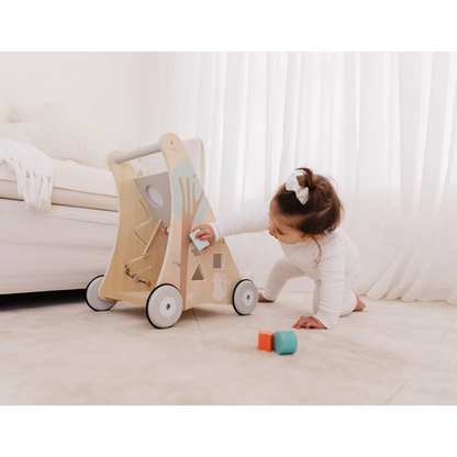 (PRE-ORDER) Bubble Wooden Activity Play Walker  | Play & Activity Essentials