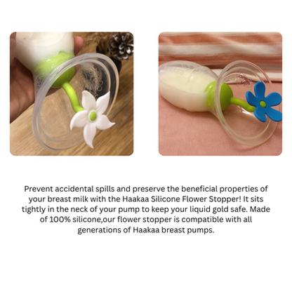 HAAKAA Silicone Breast Pump Flower Stopper (Accessories) | Breastfeeding