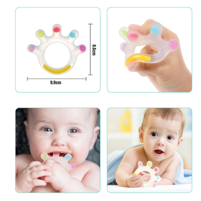 HAAKAA Silicone Dinky Digits Palm Teether| Feeding Essentials